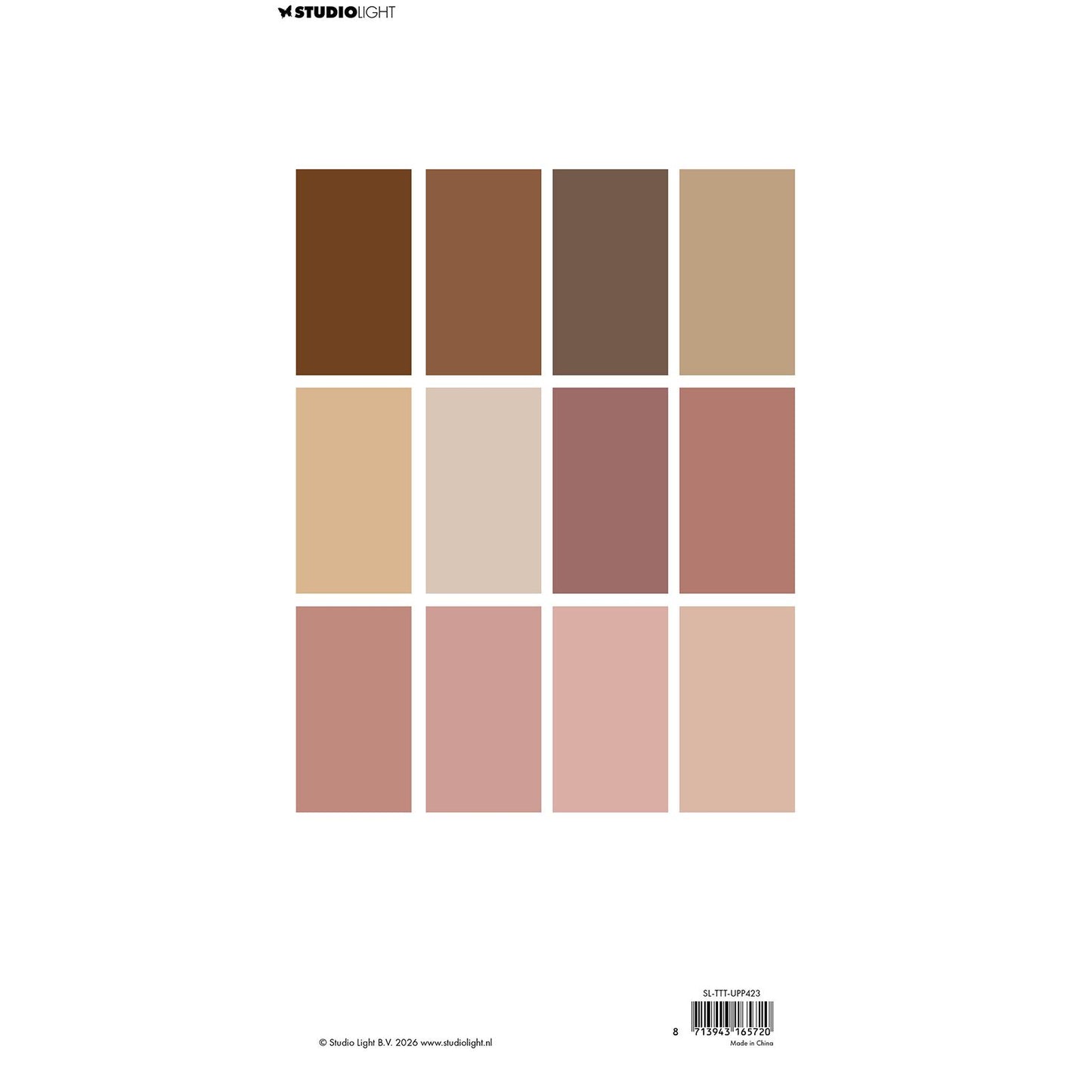 Luz de estudio • bloc uni de papel teddy's tea time 12 colores