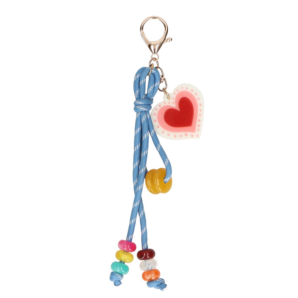 Ciondolo da borsa Jvdl blu con cuore