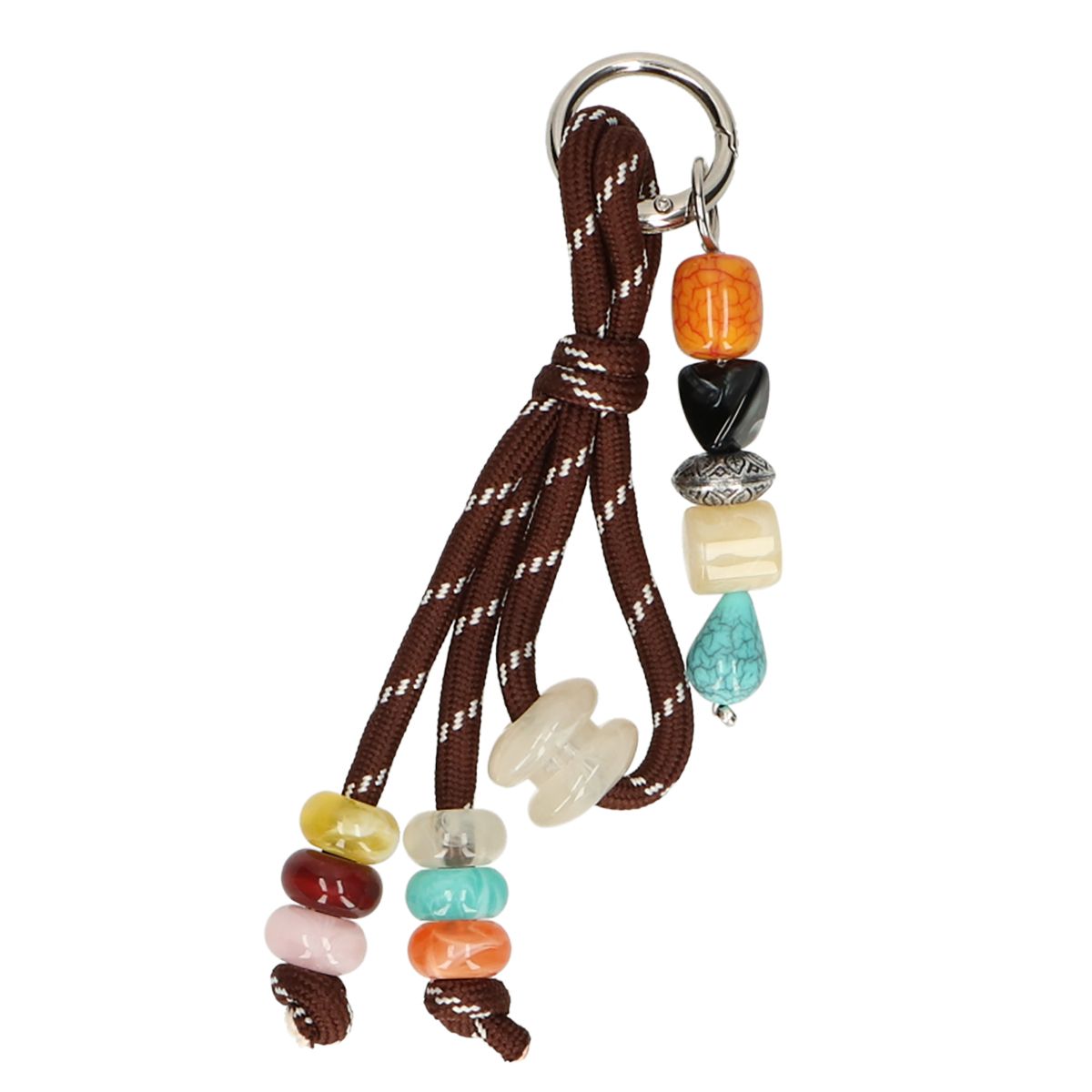 Charm para bolso Jvdl marrón con cuentas