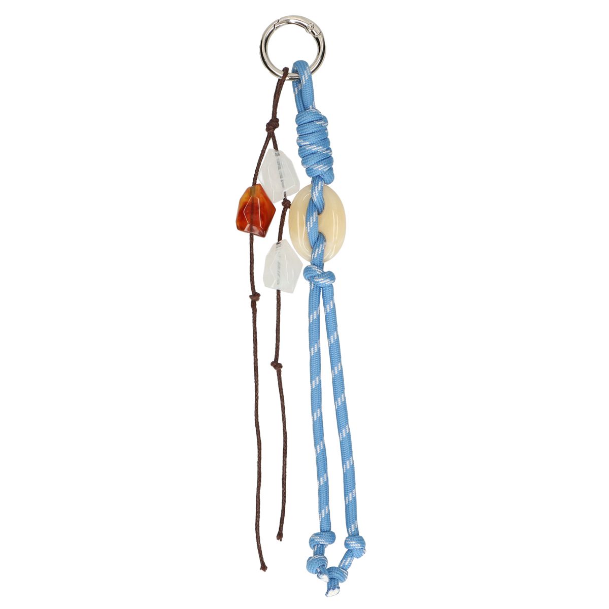 Charm para bolso Jvdl cuerda azul con piedras