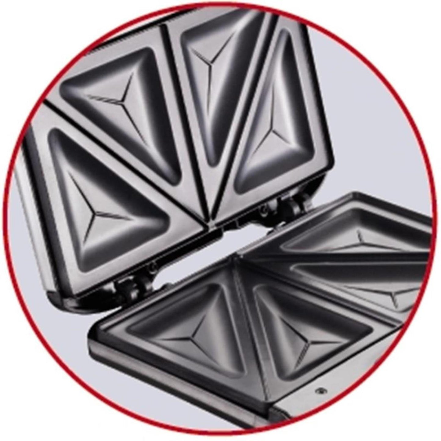 Sandwichera Tefal ultracompacta de acero inoxidable