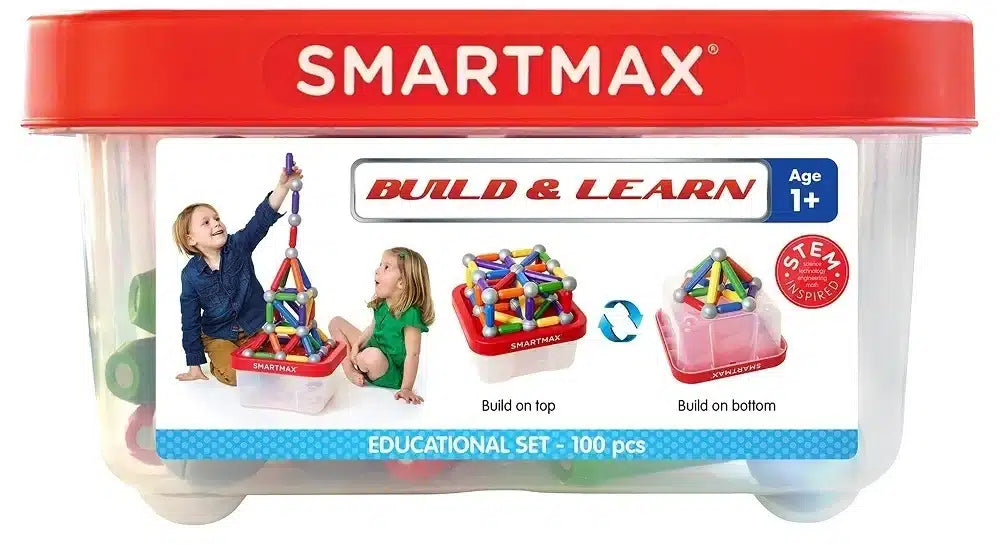 Max Build and Learn Box con 100 parti
