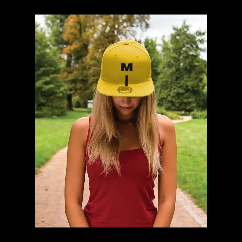berretto snapback mibo giallo