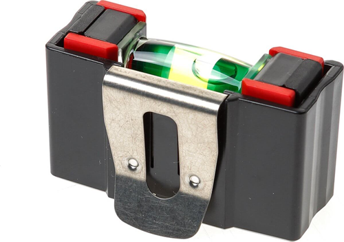Sola go magnetic clip mini waterpas met gordelclip - 01621201 - tot 0.25 m - rood