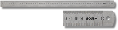 Righello in acciaio Sola 300x30x1mm acciaio inox LSB300, graduazione fronte-retro mm cm - 56104201 - 56104201