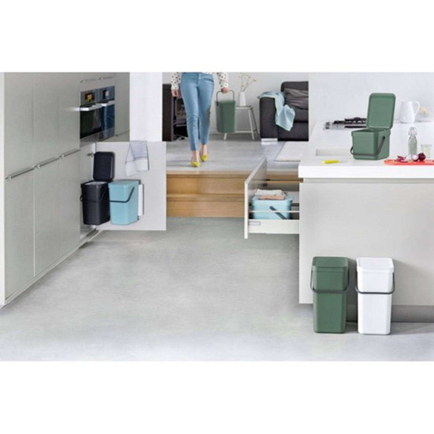 Brabantia Waste Bin Ording Go 12l Grey