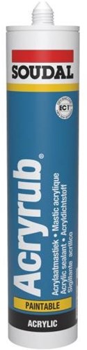 Frote acrílico Soudal | sellador acrílico | blanco | 310ml - 102600