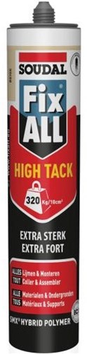 Soudal fix - all high-tack | lijmkit | beige | 290 ml - 100271