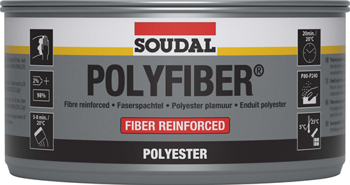 Polifibra Soudal | mastice poliestere | 1kg| grigio | 30104 - 103433