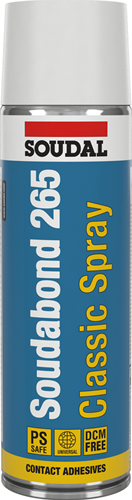 Soudal soudabond 265 spray classico | adesivo a contatto | 500ml-146309