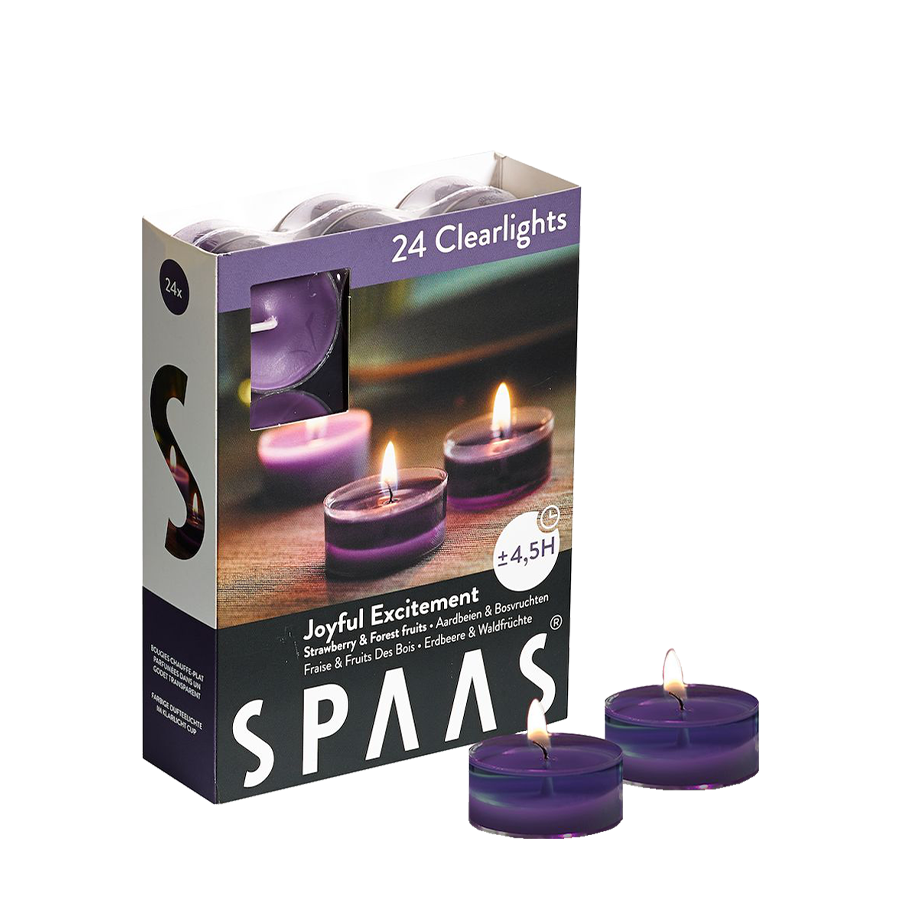 Spaas candelita perfumada luces claras emoción alegre 24 piezas