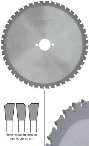 Lama per sega in metallo tct Spero 60tx255mm - foro 30mm - spm-255-60-30