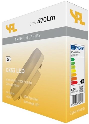 Spot led spl gx53 6-40w 2700k regulable - led7395