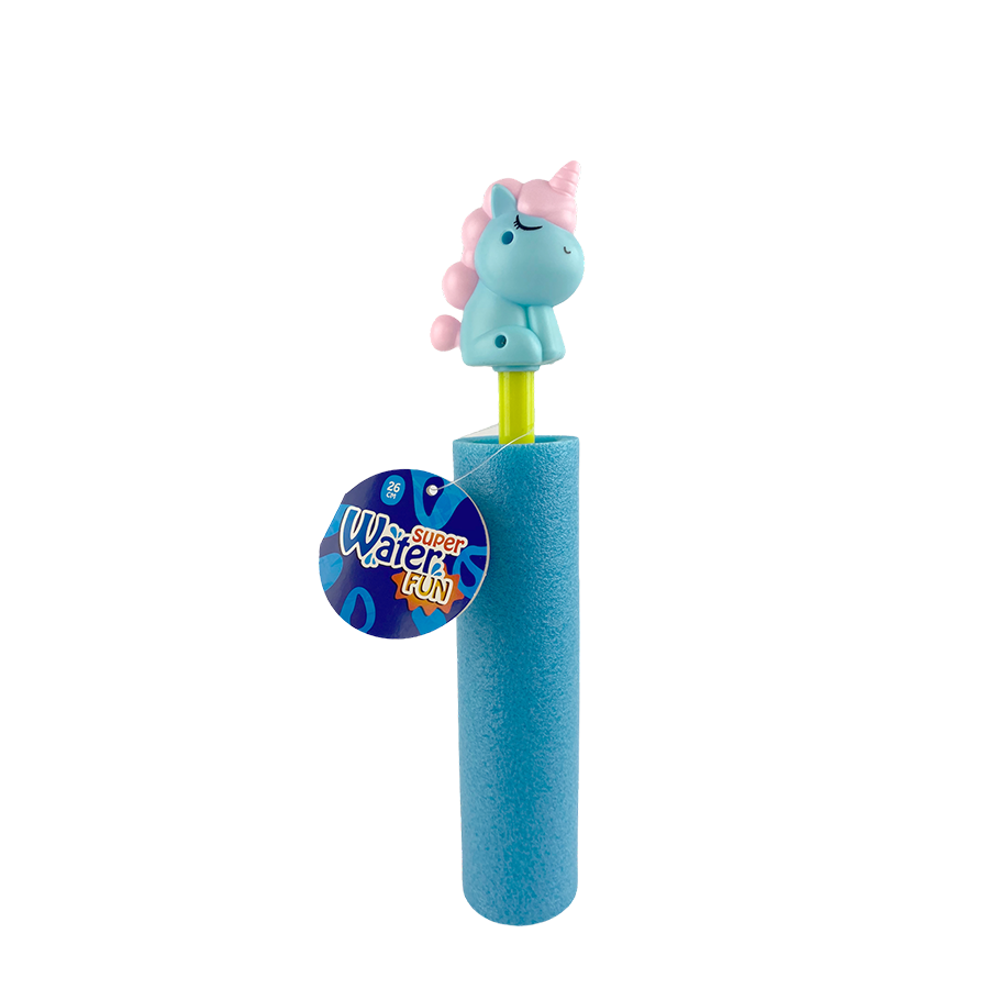 Splash squirter de agua unicornio azul 26cm