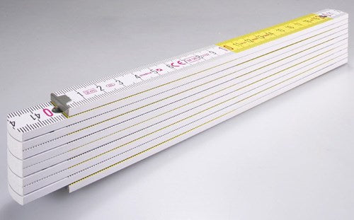 Metro pieghevole Abi stla, 417 legno bianco giallo 2m - 14555