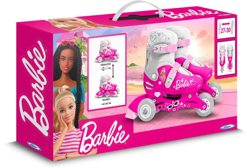 Mattel 2-in-1 pattinate rigido rigotto regolabile di dimensioni bianche 27-30