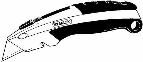 Coltello Stanley estensibile a cambio rapido