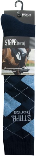 Calcetines hasta la rodilla Stapp caballo cuadros 33600 | gris rosa 266 | talla 35 - 8712844874120