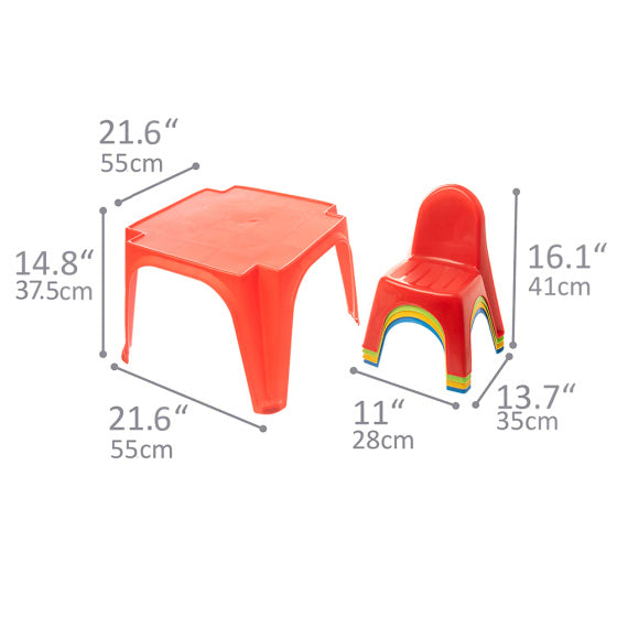 Starplay jugando mesa y sillas establecidas junior de 5 piezas de 5 piezas