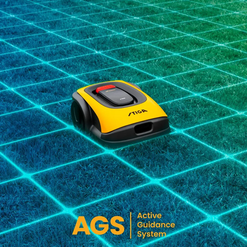 Stiga un robot cortacésped 500 | inalámbrico con AG | 500 m² | 18cm | 1x batería de 2 ah y estación de carga 2 a - 2r7101128 st1
