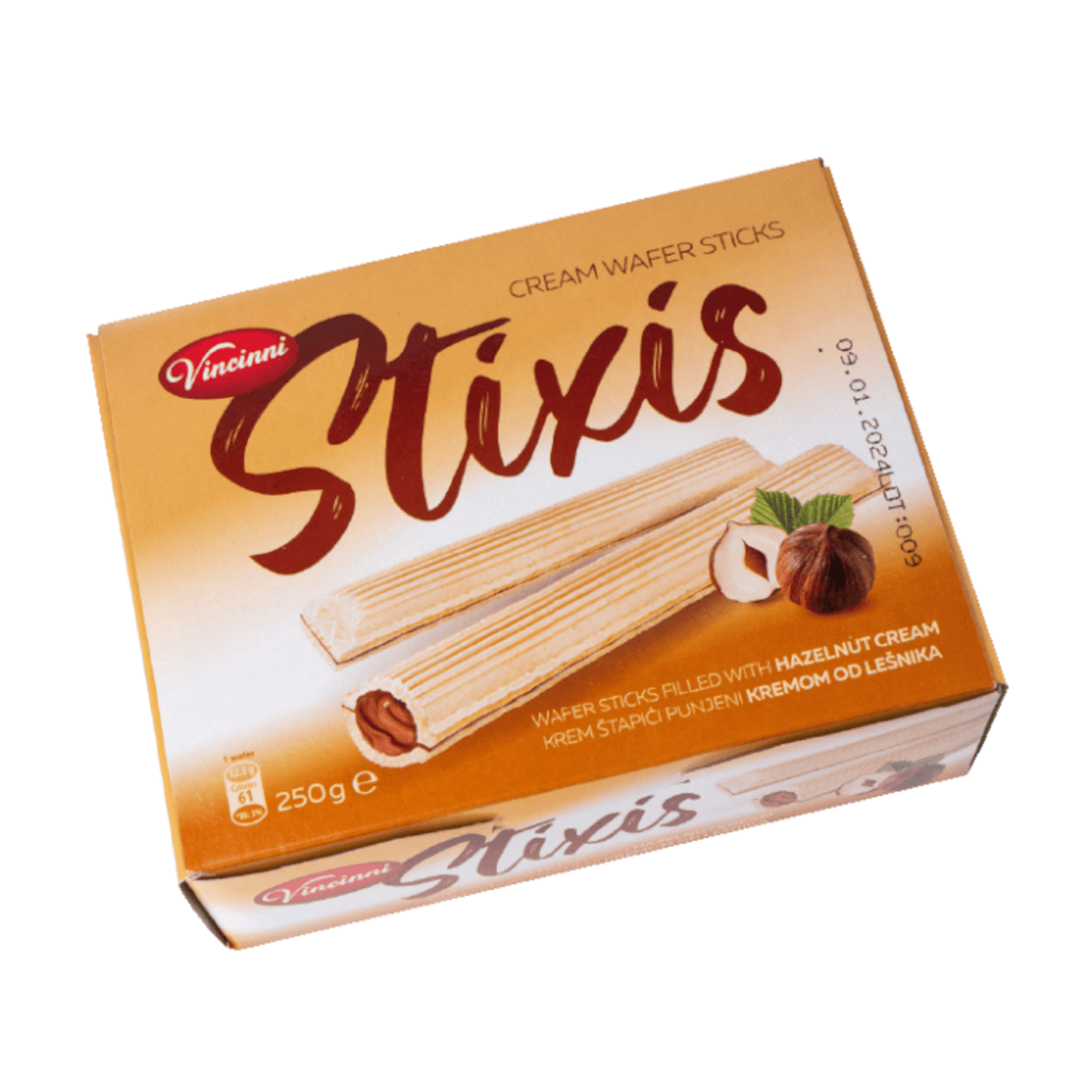 Stixis stixies waffle stäbchen haselnuss (14x 250 gr)
