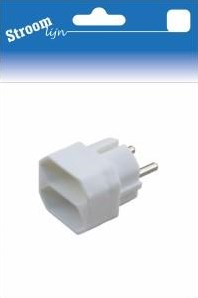 Enchufe bidireccional Streamline euro blanco 6675900