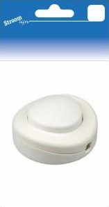 Interruptor de suelo Streamline redondo blanco 2a 6676800