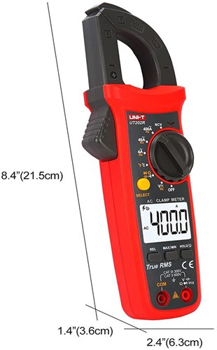 Pinza amperimétrica profesional digital UT202R 0,04-400A AC - 6420316
