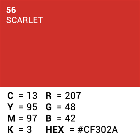 Carta di sfondo superiore 56 Scarlet 1,35 x 11m