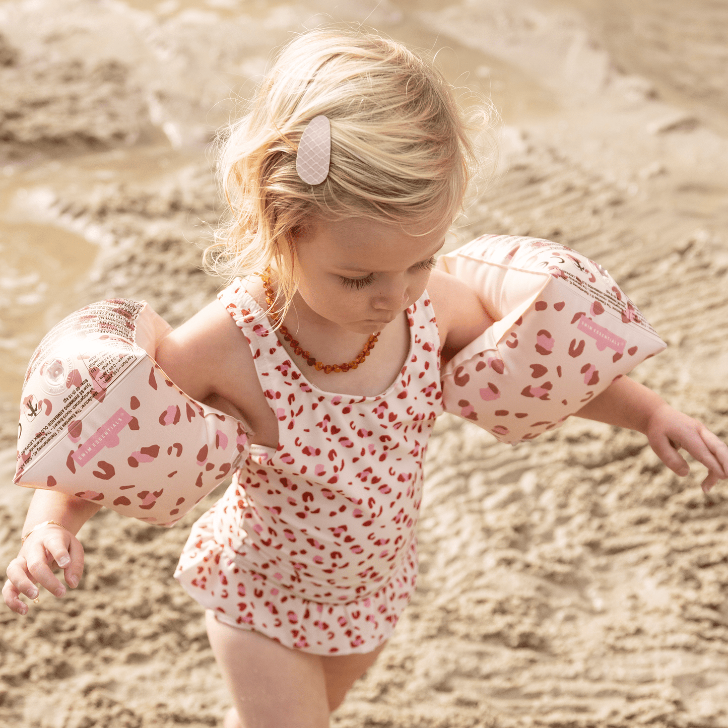 Leopardo | Viejos brazaletes rosados 0-2 años