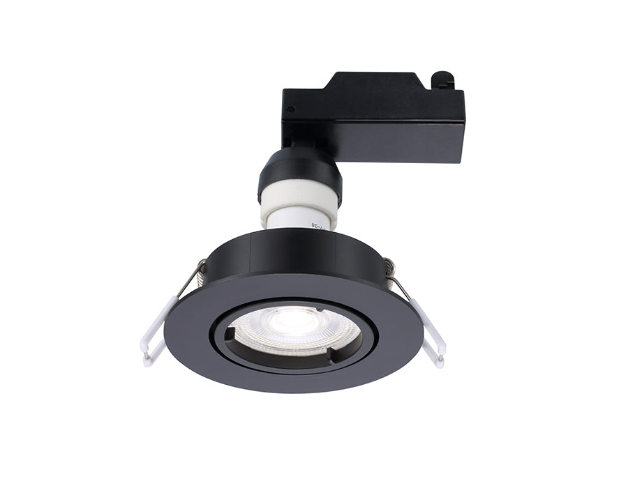 Sylvania Circle Built -In Spot LED GU10 345 LM IP20 Black