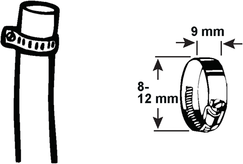 Anillo tensor Cornat 8-12 mm (1 4) 4 piezas acero inoxidable - t3083000
