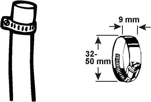 Anillo tensor Cornat 32-50mm 1.° acero inoxidable - t308305