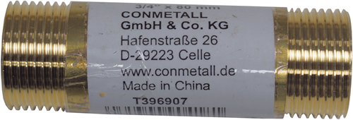 Cornat raccordo ms in ottone mm 3 4 80mm - t396907