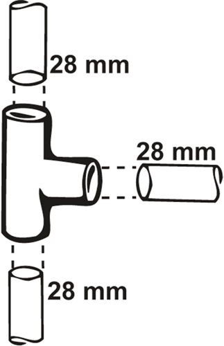 Cornat Cu T a saldare 28mm - t513028