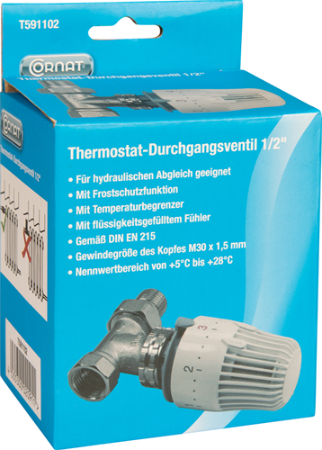 Cornat valvola termostatica per radiatore diritta 1 2 - t591102