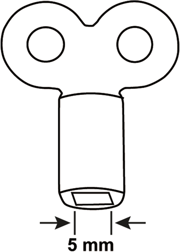 Llave de purga Cornat cuadrada de 5 mm - t592999
