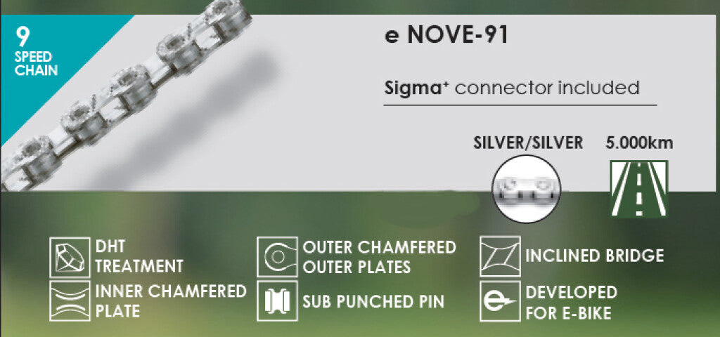 Taya E-Bike NECKE E-NOVE-91 1 2x5 64 9 Speed DHT 136S Silver