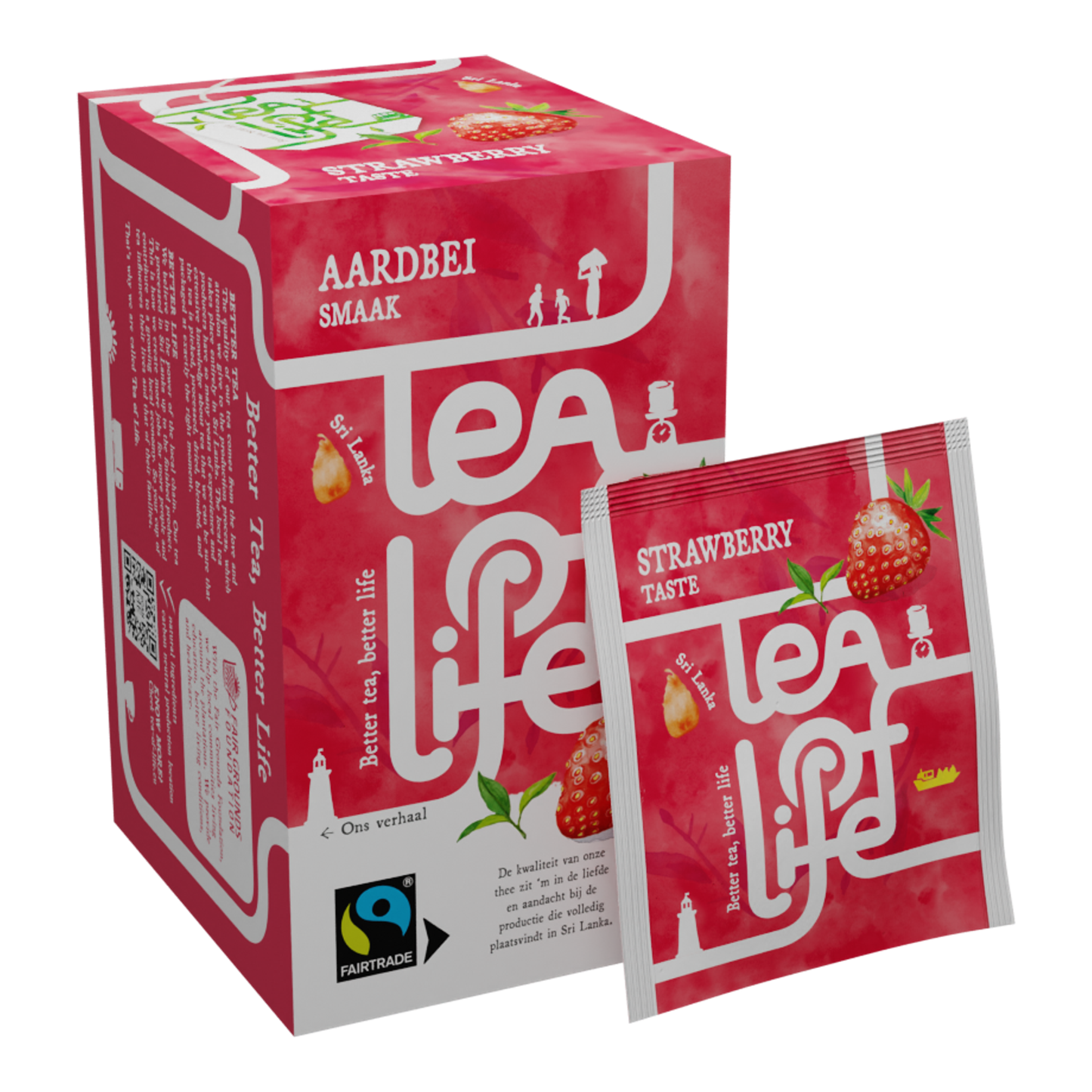 Tè della vita fragola 1,5gr. (100 pezzi)