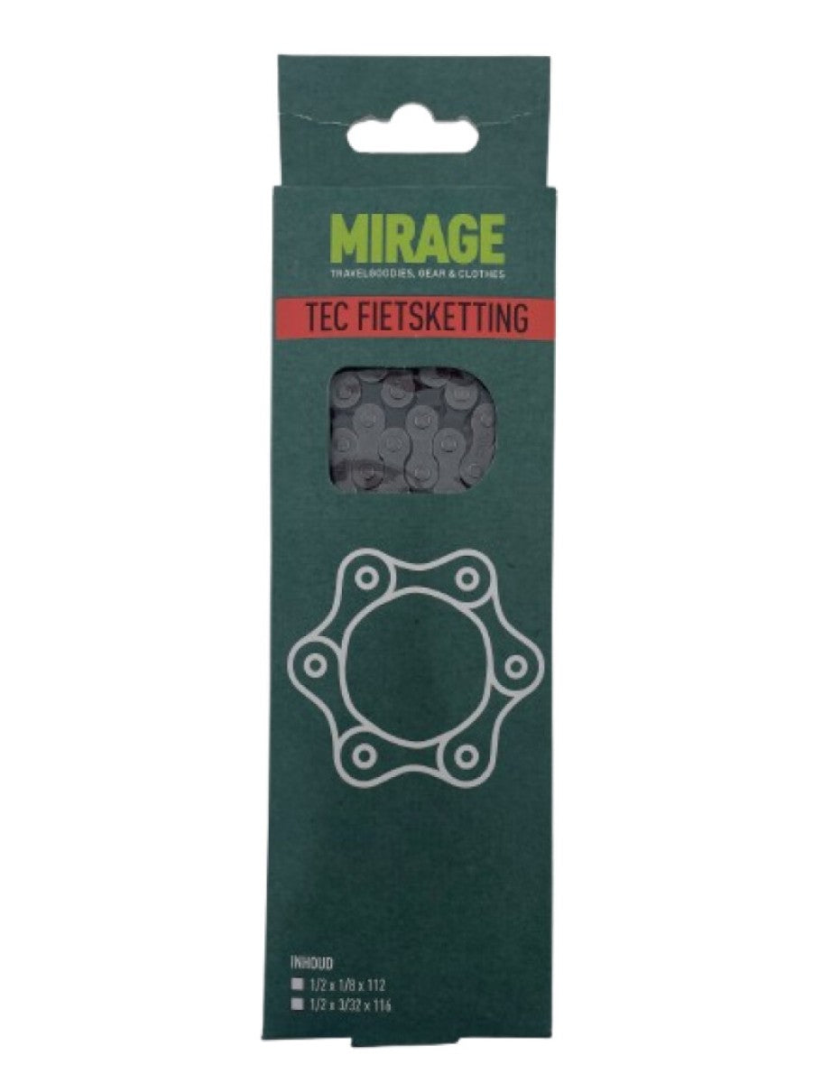 Catena di biciclette TEC ½ -⅛ 1V 112L Acciaio in argento