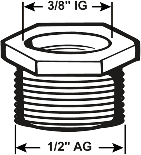 Cornat riduttore ottone 1 2mx3 8v - tec386300