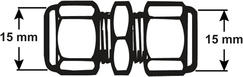 Cornat raccordo a compressione ms calza 15x15mm - tec583460
