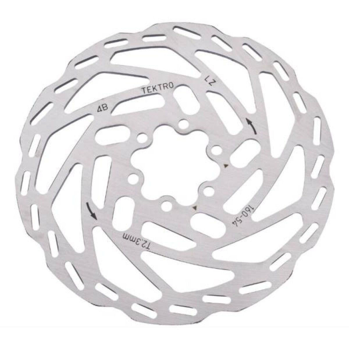 Rotor de freno de disco TEKTRO TR160-54 Ø160 2.3 mm, plata