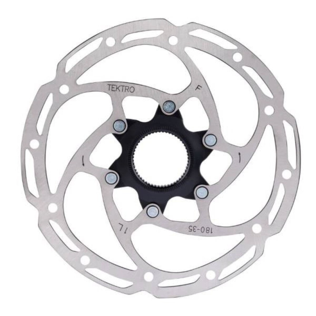 Rotor de freno de disco Tectro TR180-35 Ø180 mm, Centerlock, plata