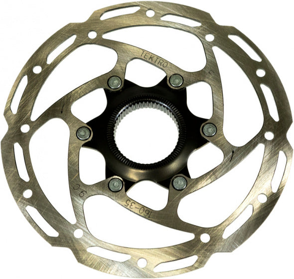 TEKTRO BRINO DISCT ROTOR Centerlock 160 mm Silver Negro