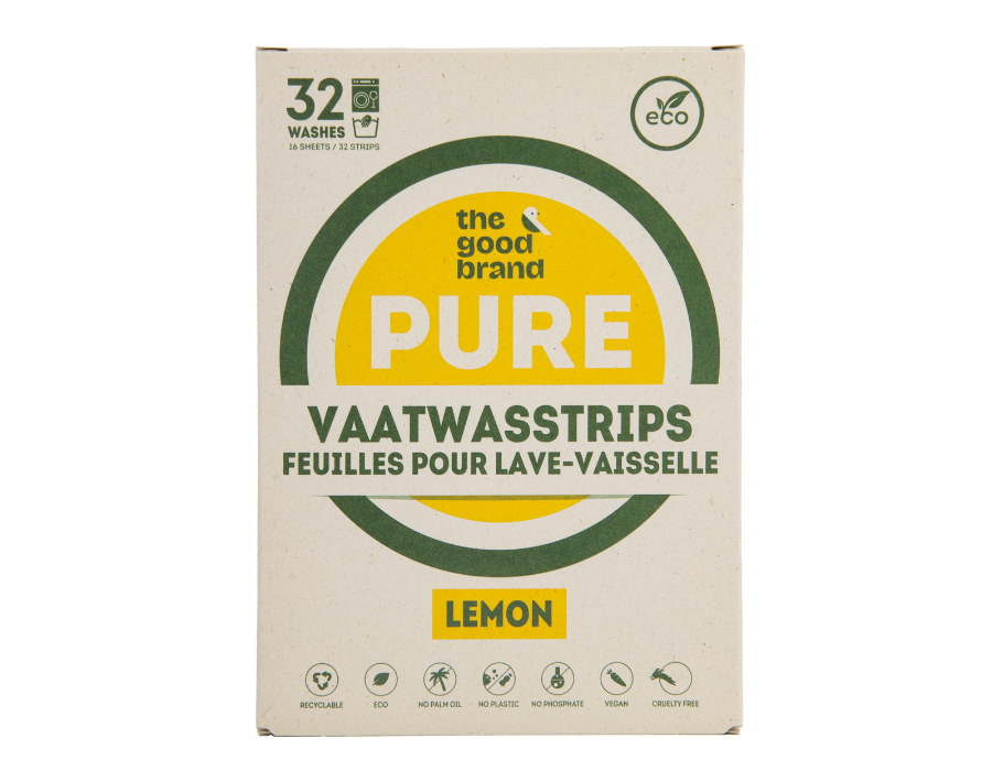 Strisce per lavastoviglie della buona marca - limone - 32 pz