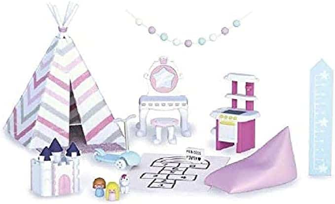Mymy City Speelhuis, mobili per Mymy Speelkamer con tenda