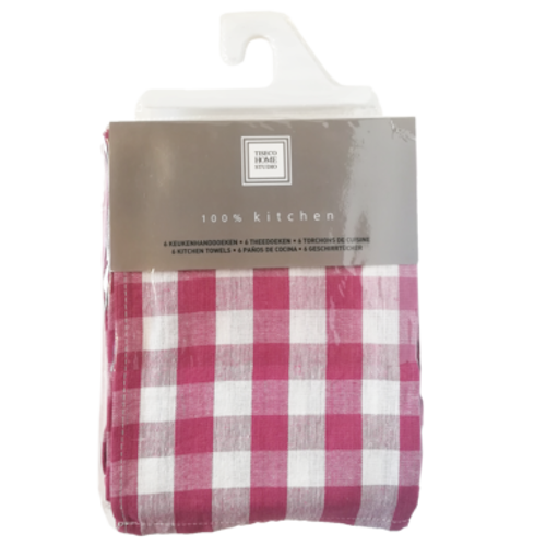 Paño de cocina Tiseco oro rosa 6 piezas