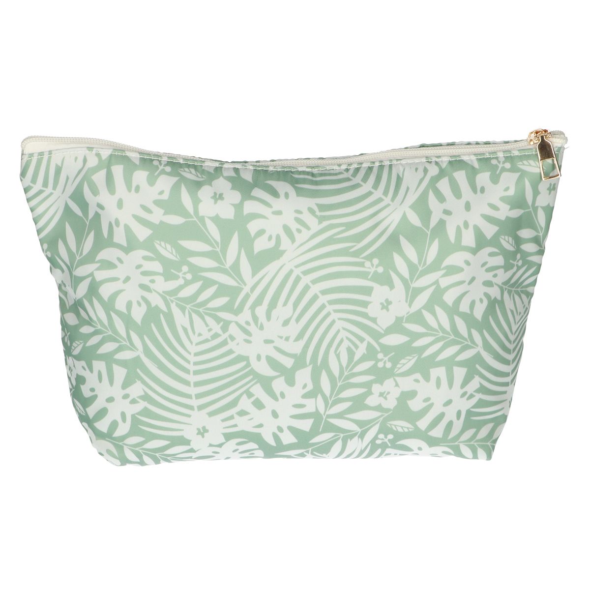 Sacca da toilette per viaggiatore palma verde bianco 30 cm x 19,5 cm
