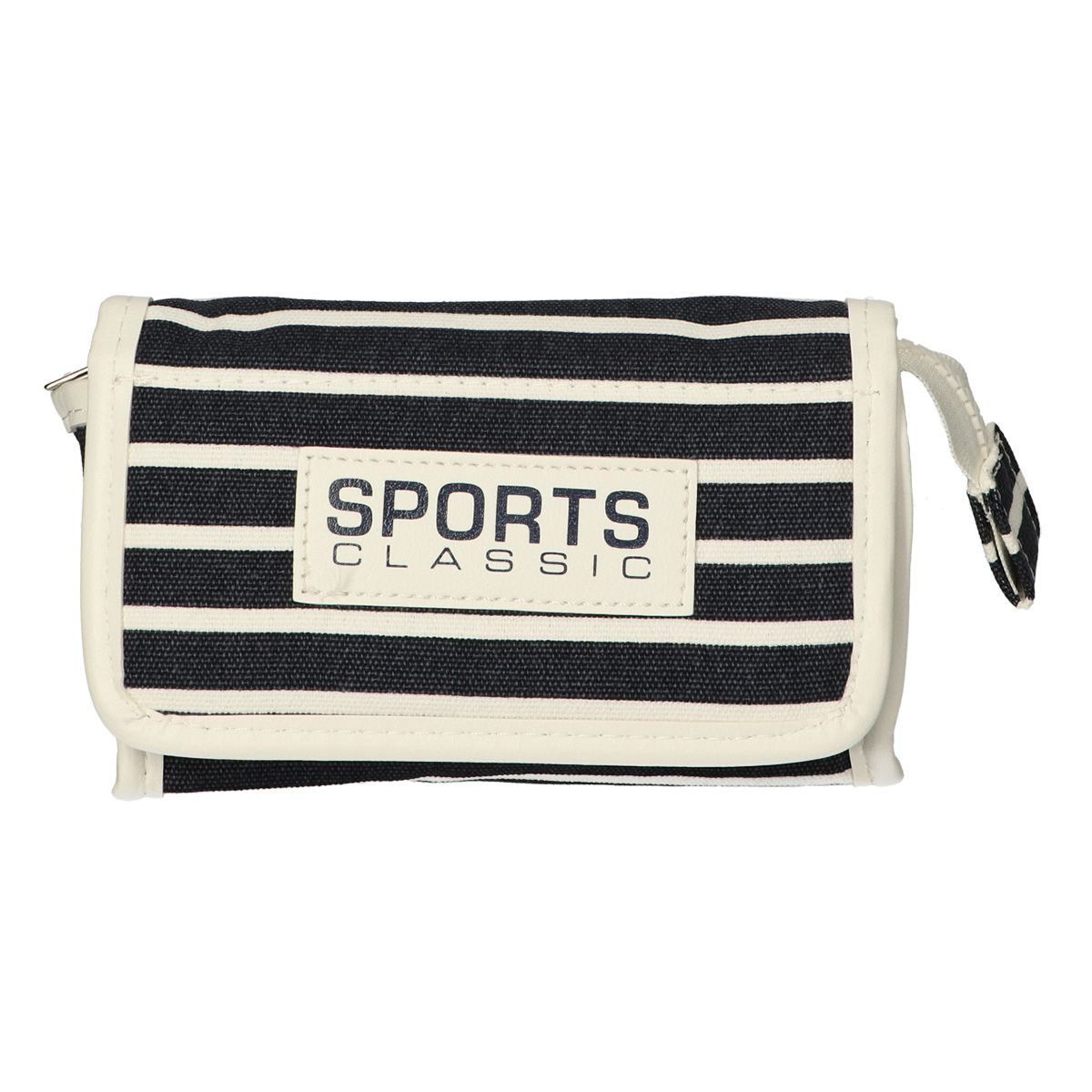 Stripe borse a specchio da viaggiatore Blauw Sports Classic 16.5x11cm